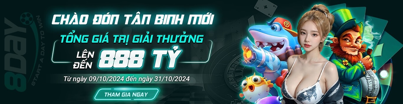 8DAY thưởng chào đón người chơi mới